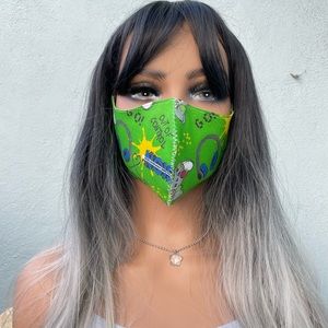 Beautiful Unique Handmade Masks ✨ Green Video Game Mask 💚🎮